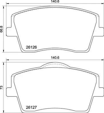 Set placute frana