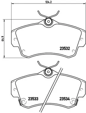Set placute frana