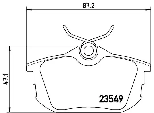 Set placute frana