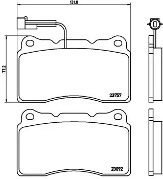 Set placute frana