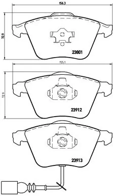 Set placute frana