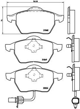 Set placute frana