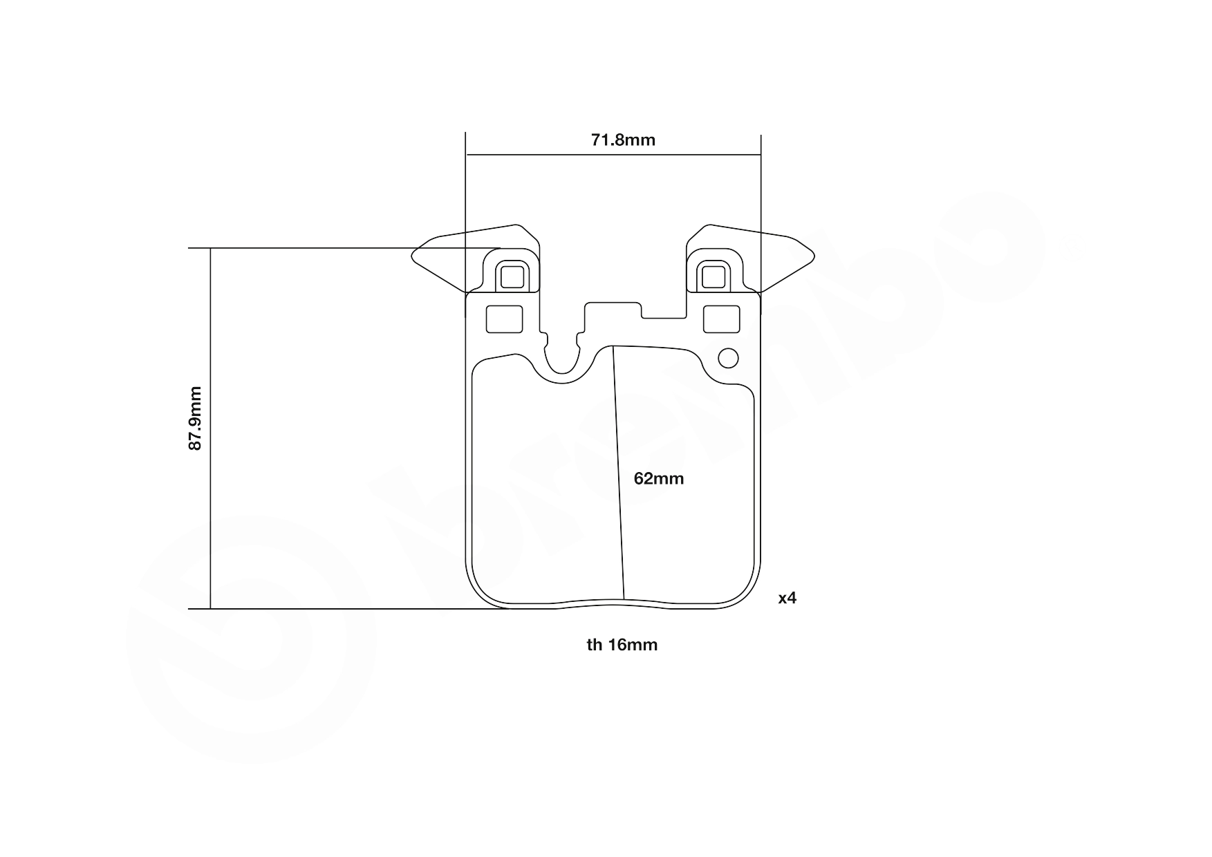 Set placute frana de performanta