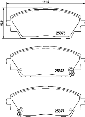 Set placute frana