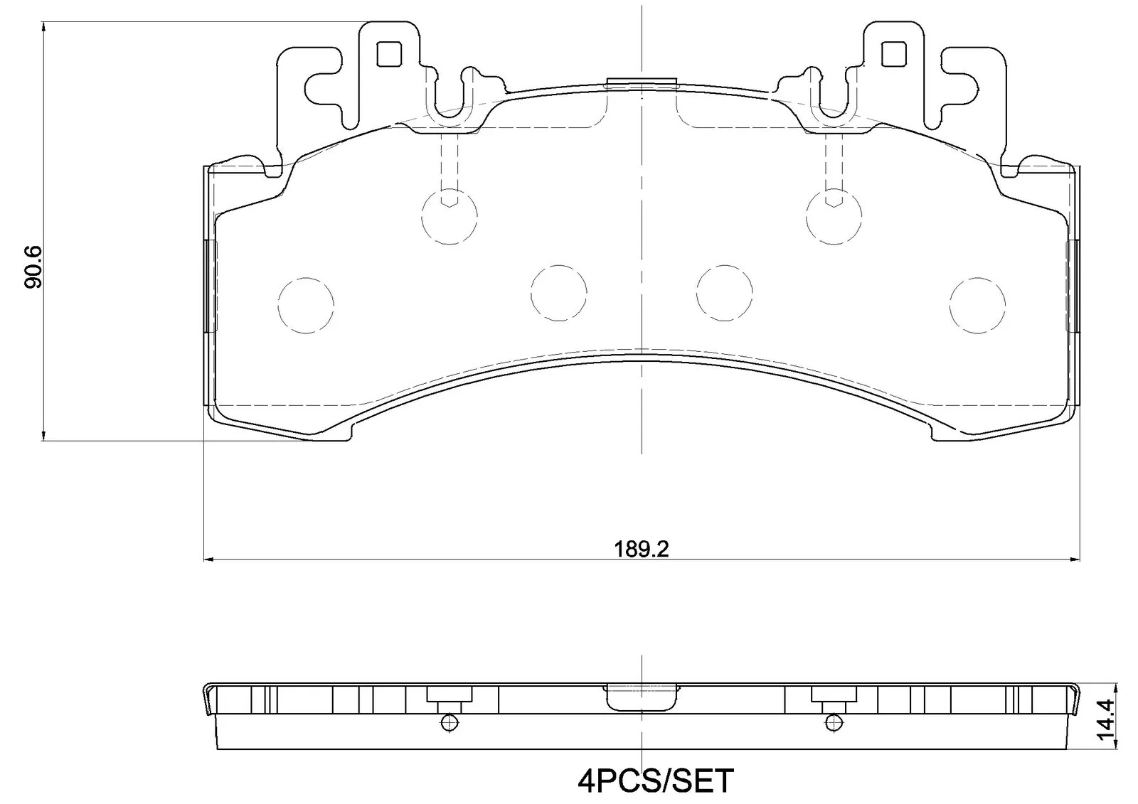 Set placute frana