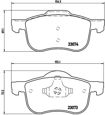 Set placute frana