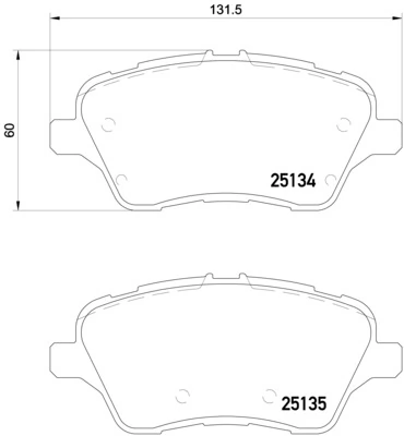 Set placute frana