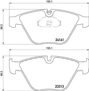 Set placute frana