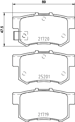 Set placute frana