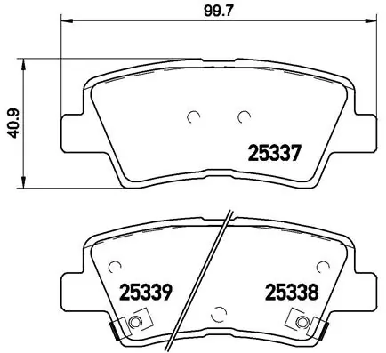 Set placute frana