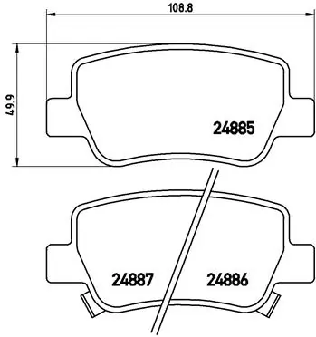 Set placute frana