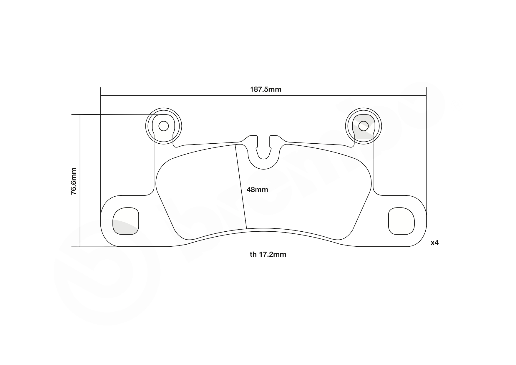 Set placute frana de performanta