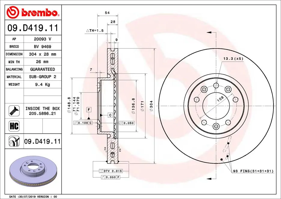 Disc frana