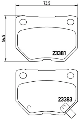 Set placute frana