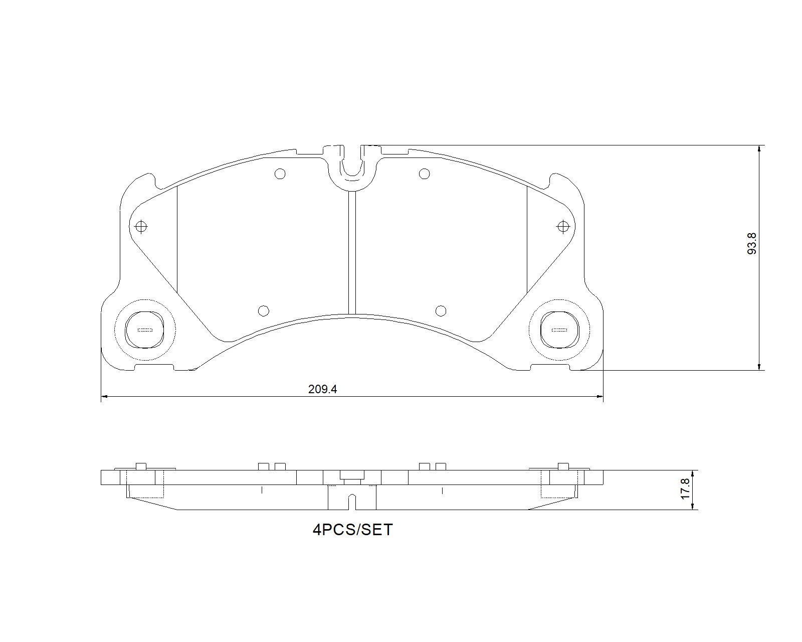 Set placute frana