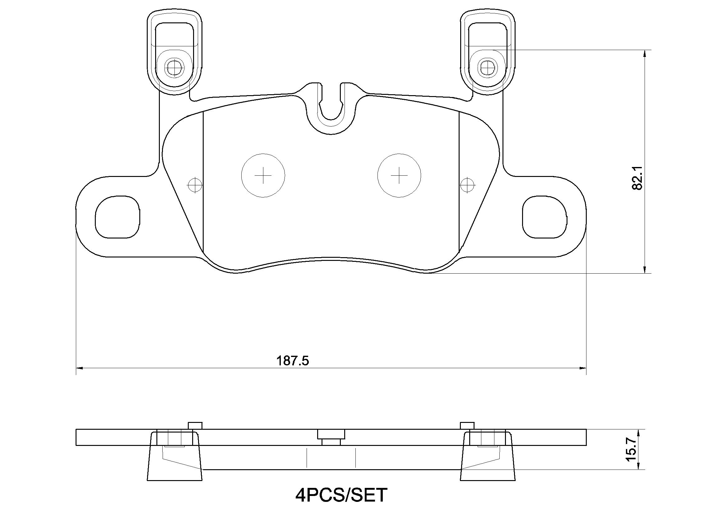 Set placute frana