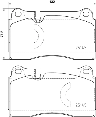 Set placute frana