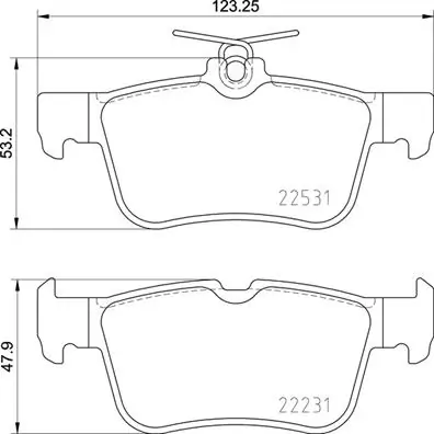 Set placute frana