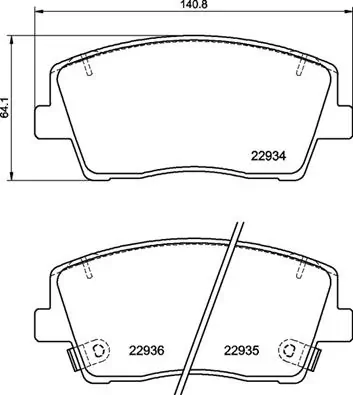Set placute frana