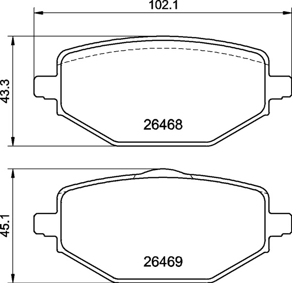 Set placute frana