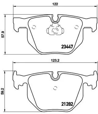 Set placute frana