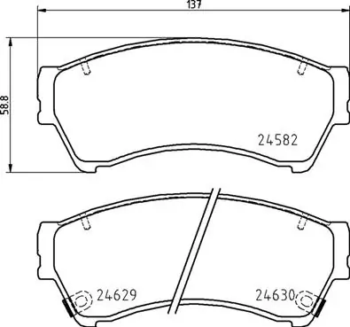 Set placute frana