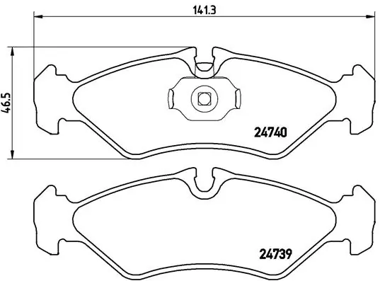 Set placute frana