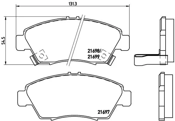 Set placute frana