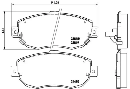 Set placute frana