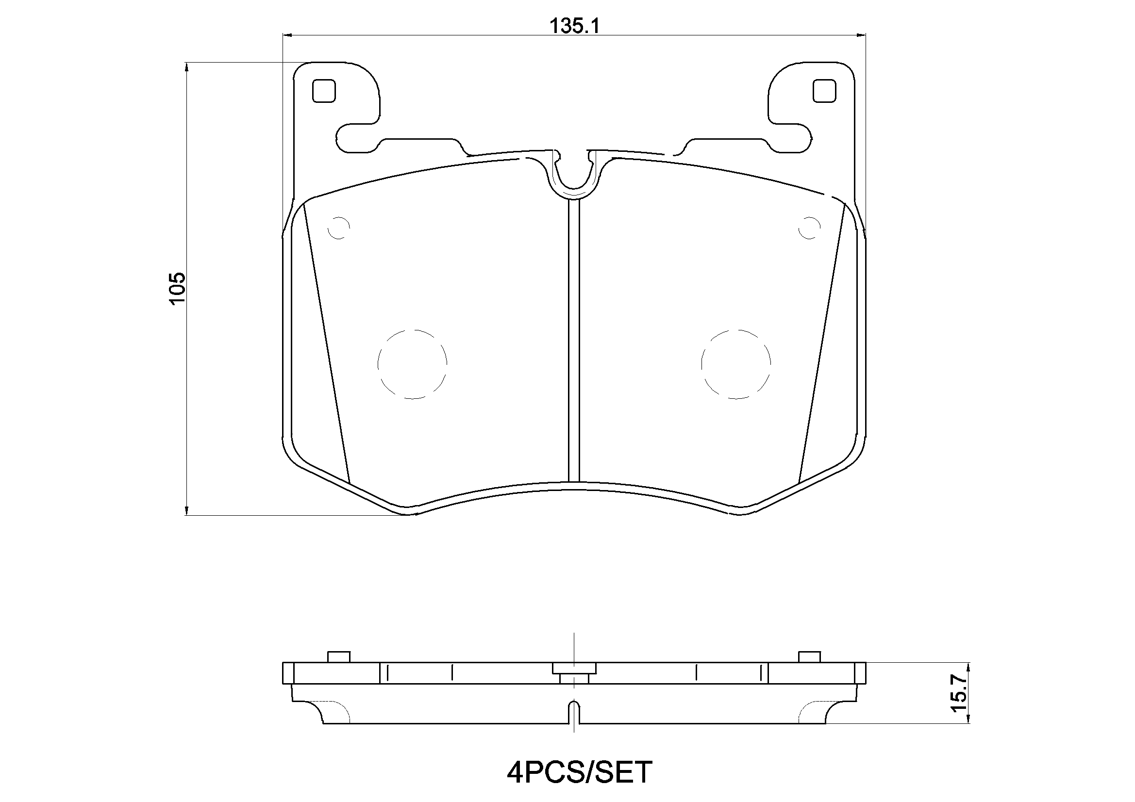 Set placute frana