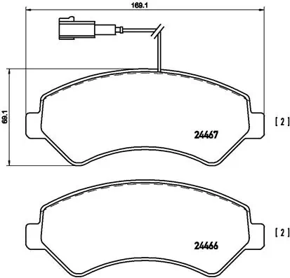 Set placute frana