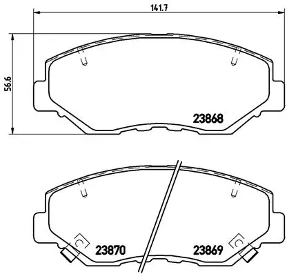 Set placute frana