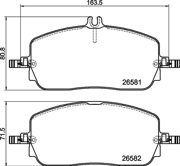 Set placute frana
