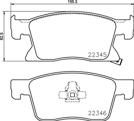 Set placute frana