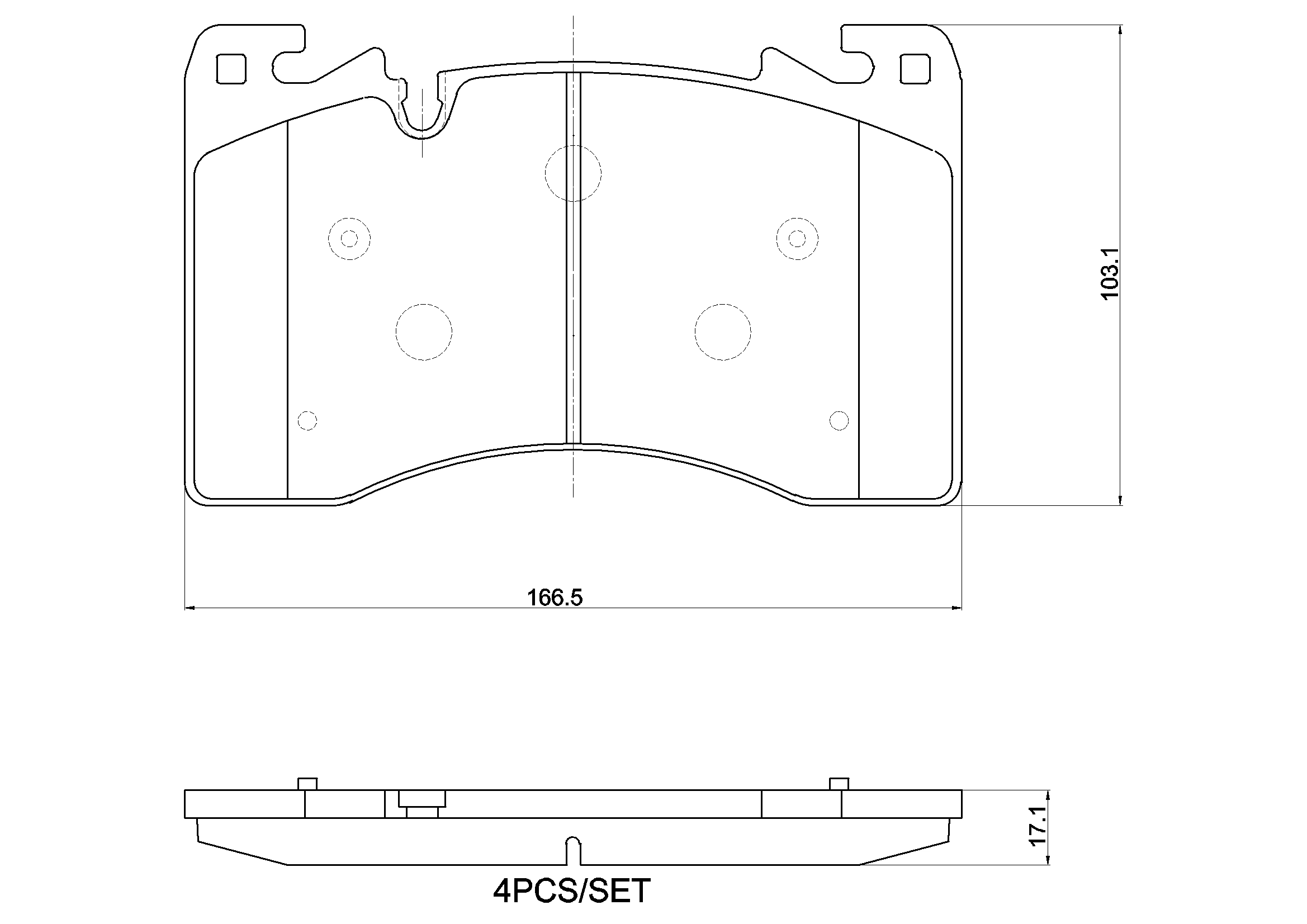 Set placute frana
