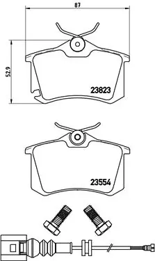 Set placute frana