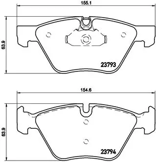 Set placute frana