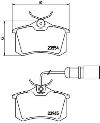 Set placute frana