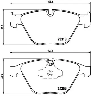 Set placute frana