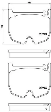 Set placute frana