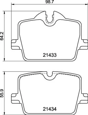 Set placute frana