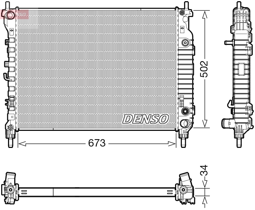 Radiator racire motor