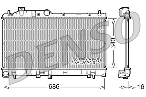 Radiator racire motor