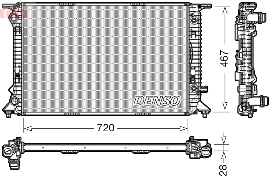 Radiator racire motor