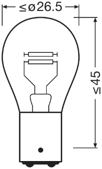 Bec lampa frana / lampa spate