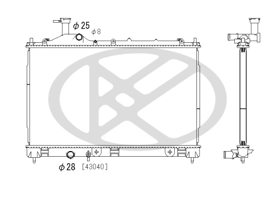 Radiator racire motor