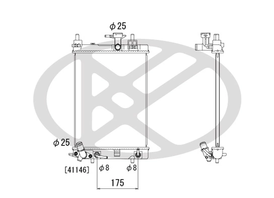 Radiator racire motor