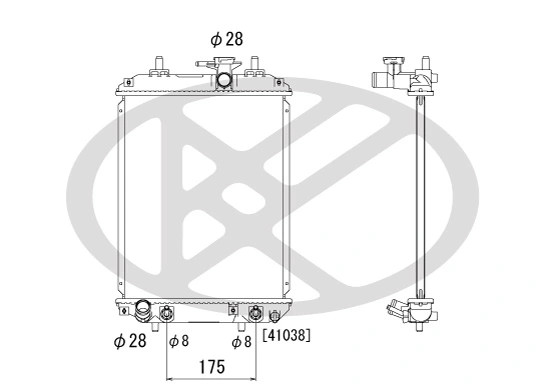 Radiator racire motor