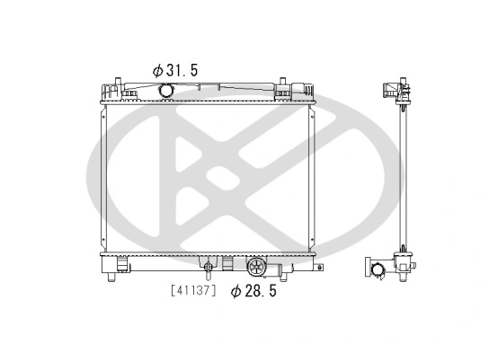 Radiator racire motor