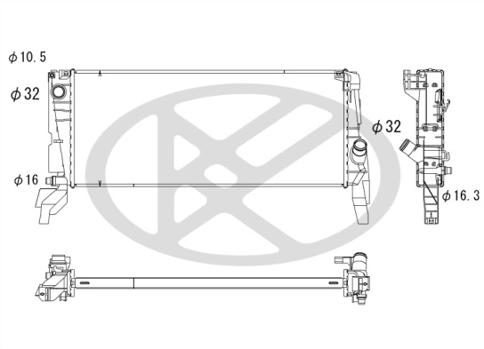 Radiator racire motor